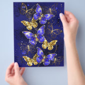 Compositie met Sapphire Butterflies Flyer (Hand)