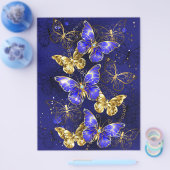 Compositie met Sapphire Butterflies Flyer (Enkel)