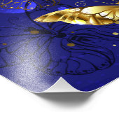 Compositie met Sapphire Butterflies Foto Afdruk (Hoek)