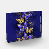 Compositie met Sapphire Butterflies Fotoblokken (Links)