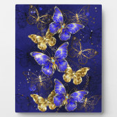 Compositie met Sapphire Butterflies Fotoplaat (Voorkant)