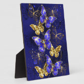 Compositie met Sapphire Butterflies Fotoplaat (Zijkant)