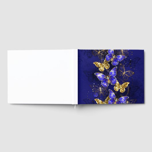 Compositie met Sapphire Butterflies Gastenboek (Volledig)