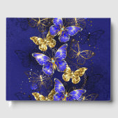 Compositie met Sapphire Butterflies Gastenboek (Voorkant)