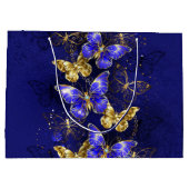 Compositie met Sapphire Butterflies Groot Cadeauzakje (Achterkant)