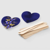 Compositie met Sapphire Butterflies Handwaaier (Niet-gemonteerd)