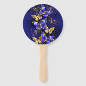 Compositie met Sapphire Butterflies Handwaaier (Voorkant)