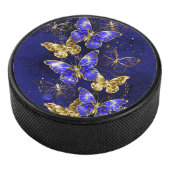 Compositie met Sapphire Butterflies Hockey Puck (3/4)