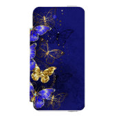 Compositie met Sapphire Butterflies Incipio iPhone Portemonnee Hoesje (Voorkant Agenda)