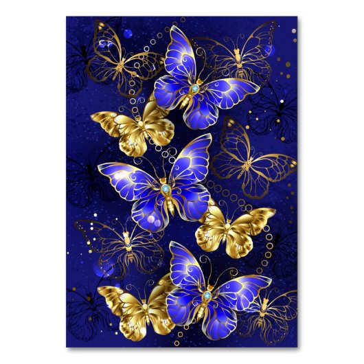 Compositie met Sapphire Butterflies Kaart (Voorkant)
