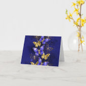 Compositie met Sapphire Butterflies Kaart (Gele Bloem)
