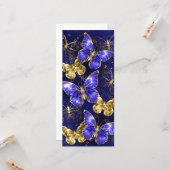 Compositie met Sapphire Butterflies Kaart (Voorkant / Achterkant in situ)