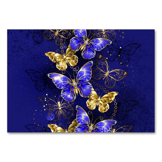 Compositie met Sapphire Butterflies Kaart (Voorkant)