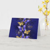 Compositie met Sapphire Butterflies Kaart (Gele Bloem)