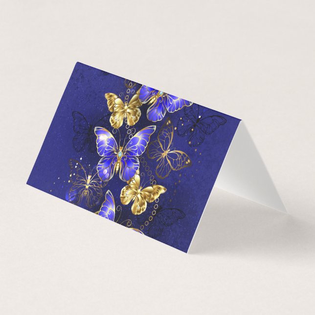 Compositie met Sapphire Butterflies Kaart (Voorkant)