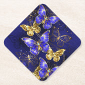 Compositie met Sapphire Butterflies Kartonnen Onderzetters (Voorkant)