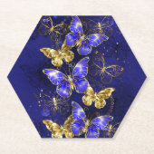 Compositie met Sapphire Butterflies Kartonnen Onderzetters (Voorkant)