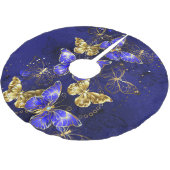 Compositie met Sapphire Butterflies Kerstboom Rok (Gekanteld)