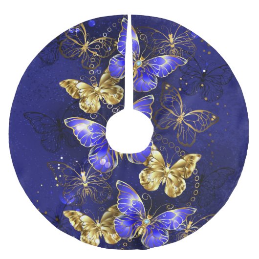Compositie met Sapphire Butterflies Kerstboom Rok (Voorkant)