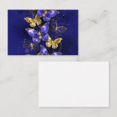 Compositie met Sapphire Butterflies Klantenkaartje (Voorkant / Achterkant)