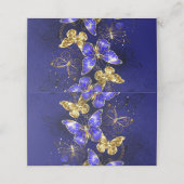 Compositie met Sapphire Butterflies Klantenkaartje (Buitenkant ongevouwen)