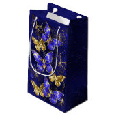 Compositie met Sapphire Butterflies Klein Cadeauzakje (Achterkant Gekanteld)