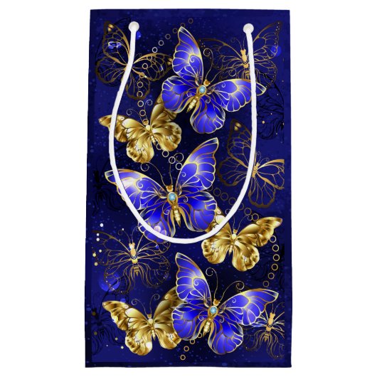 Compositie met Sapphire Butterflies Klein Cadeauzakje (Voorkant)