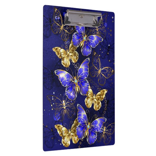 Compositie met Sapphire Butterflies Klembord (Rechts)