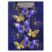 Compositie met Sapphire Butterflies Klembord (Voorkant)