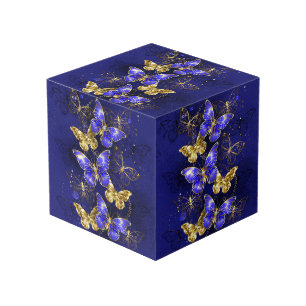 Compositie met Sapphire Butterflies Kubus