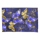 Compositie met Sapphire Butterflies Kussensloop (Voorkant)