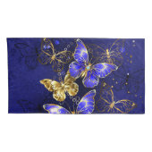 Compositie met Sapphire Butterflies Kussensloop (Achterkant-Rechts)