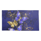 Compositie met Sapphire Butterflies Kussensloop (Achterkant)