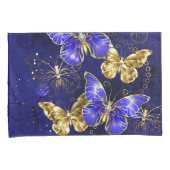 Compositie met Sapphire Butterflies Kussensloop (Voorkant-Rechts)