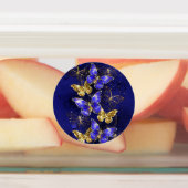 Compositie met Sapphire Butterflies Labels (Aangebracht)