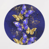 Compositie met Sapphire Butterflies Labels (Design 1)