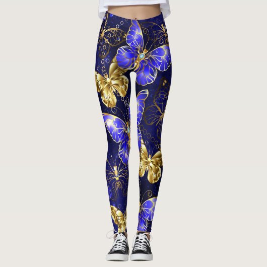 Compositie met Sapphire Butterflies Leggings (Voorkant)