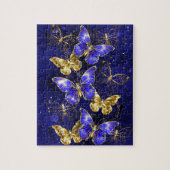 Compositie met Sapphire Butterflies Legpuzzel (Verticaal)