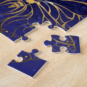 Compositie met Sapphire Butterflies Legpuzzel (Zijkant)