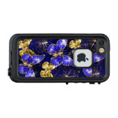 Compositie met Sapphire Butterflies LifeProof iPhone Hoesje (Achterkant (horizontaal))