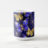 Compositie met Sapphire Butterflies Magische Mok (Midden)