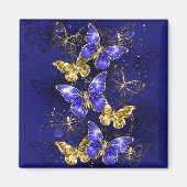 Compositie met Sapphire Butterflies Magneet (Voorkant)