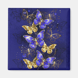 Compositie met Sapphire Butterflies Magneet