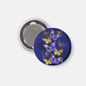 Compositie met Sapphire Butterflies Magneet (Voorkant / Achterkant)