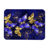 Compositie met Sapphire Butterflies Magneet (Horizontaal)