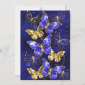Compositie met Sapphire Butterflies Magnetische Uitnodiging (Voorkant)