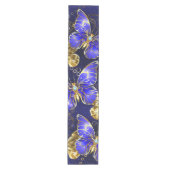 Compositie met Sapphire Butterflies Medium Tafelloper (Voorkant)