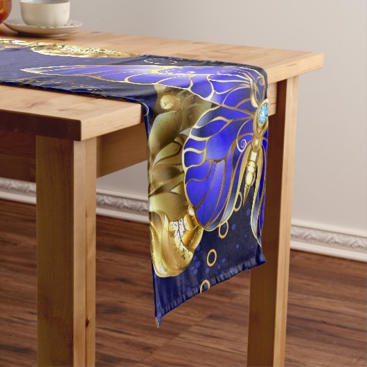 Compositie met Sapphire Butterflies Medium Tafelloper (Voorbeeld)