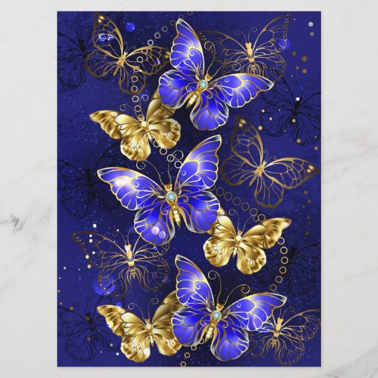 Compositie met Sapphire Butterflies Menu (Voorkant)