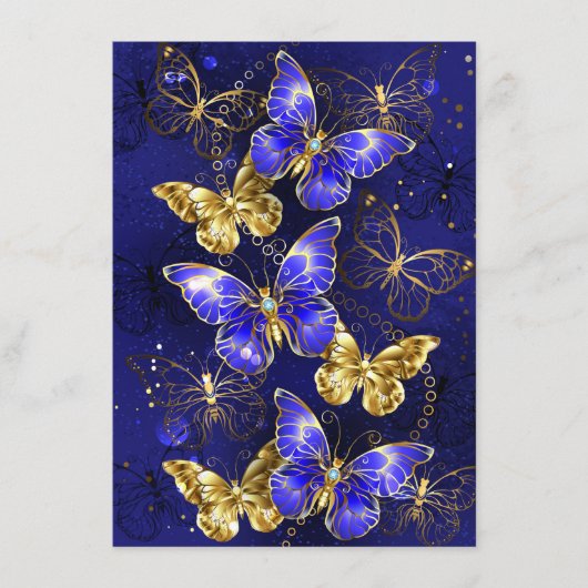 Compositie met Sapphire Butterflies Menu (Voorkant)